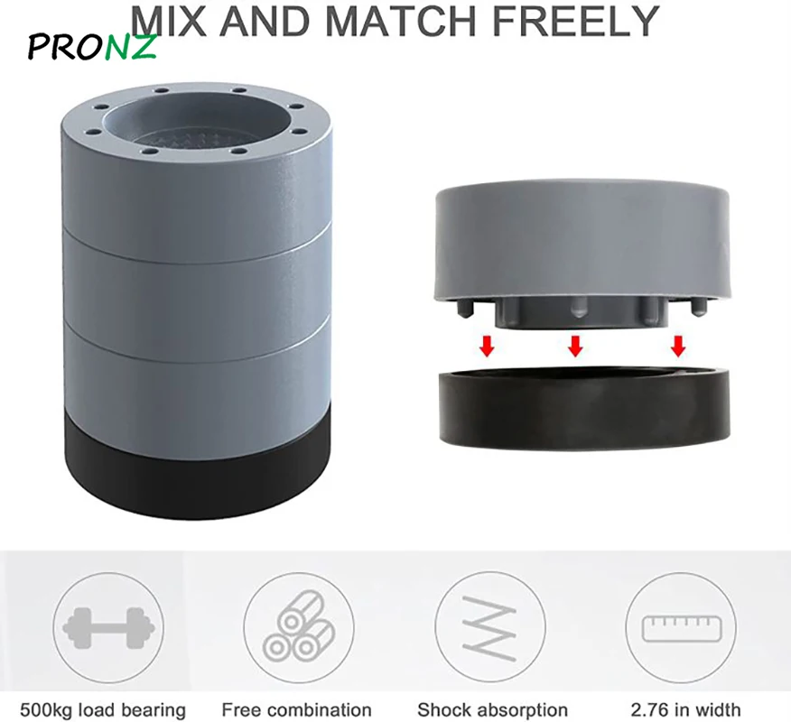 Washing Machine Anti Vibration Feet Pads Rubber Mat Anti-Vibration Pad Dryer Fixed Non-Slip Noise-reducing Pads Support Dampers