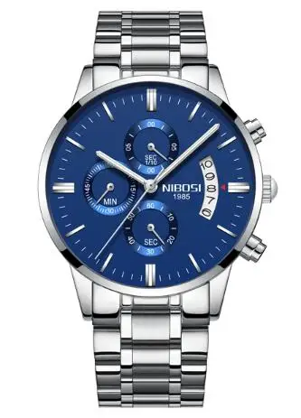 Смарт-часы со стальным ремешком, Bluetooth, Смарт-часы с подключенной картой, телефон, часы от производителя, прямые продажи, геймпад - Цвет: Silver Blue S