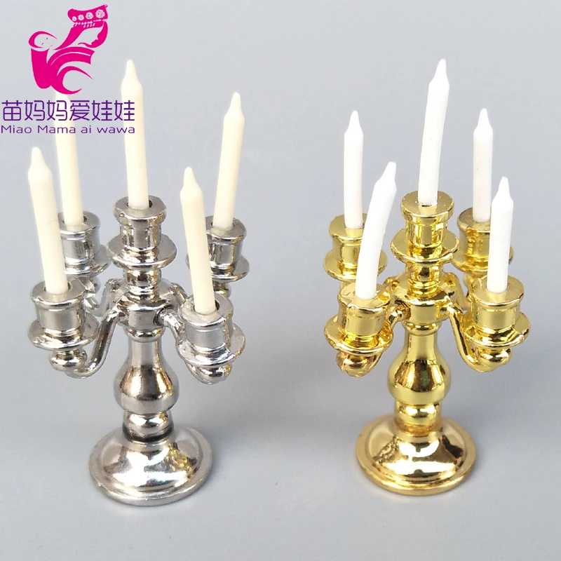 1:12 scale Old candle stick or maison de poupées miniatures accessoire 