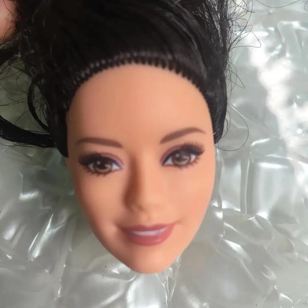 Asia Face коллекция кукольных игрушек голова принцессы кукла голова девочка DIY туалетный волос игрушки Детский Макияж DIY игрушка девочка подарок на день рождения - Цвет: as pics
