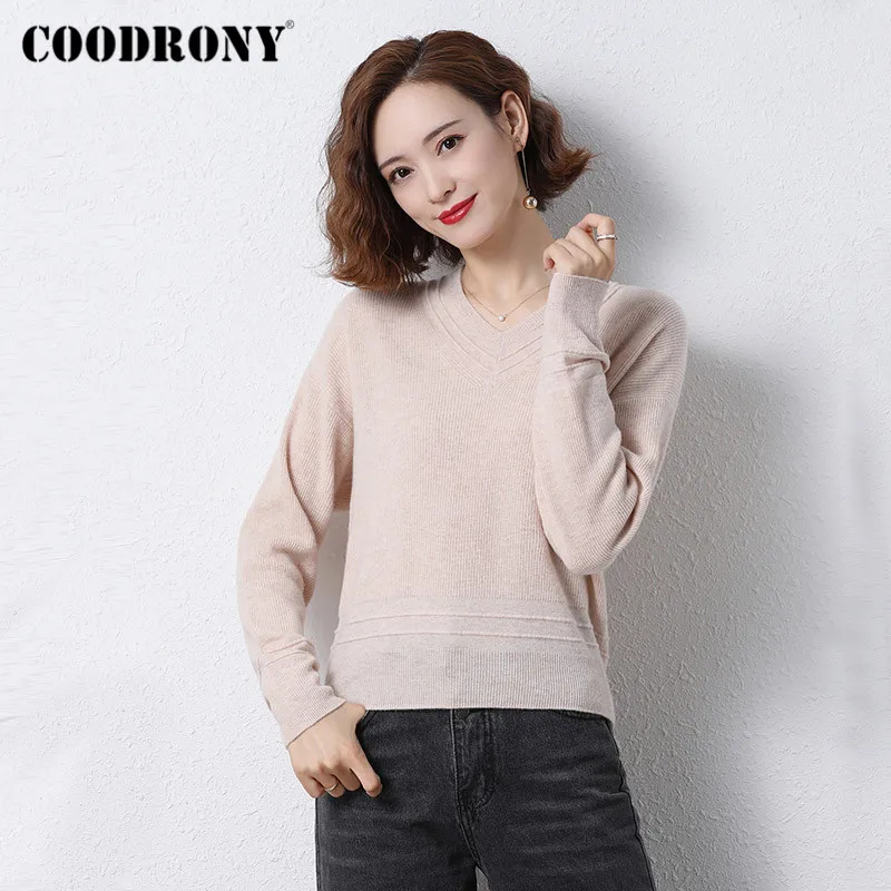 COODRONY Brand New Winter Elegant Slim Female Jumpers 2020 Streetwear Casual Pure Color Basic Pullover Sweaters Women W1140