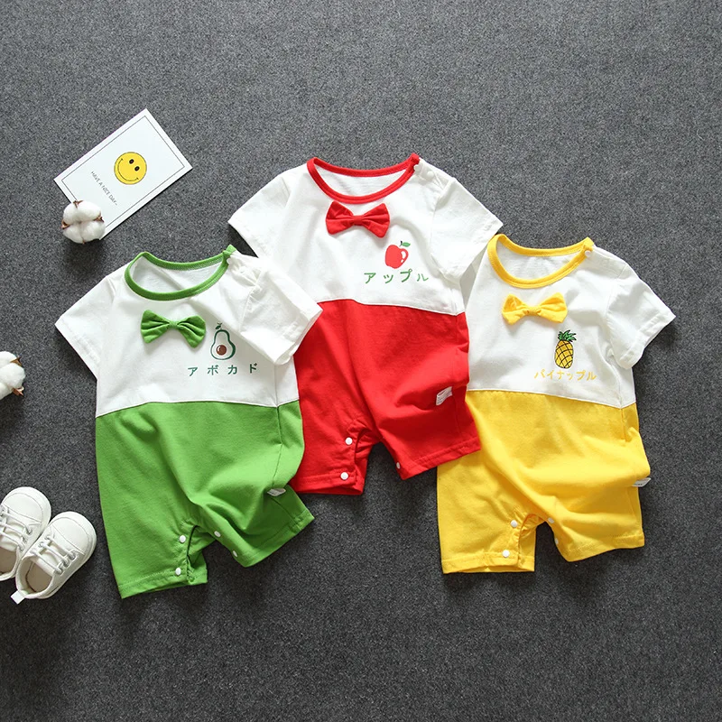 Infant Jumpsuit Summer Newborns Male Baby Women'S Air Conditioning