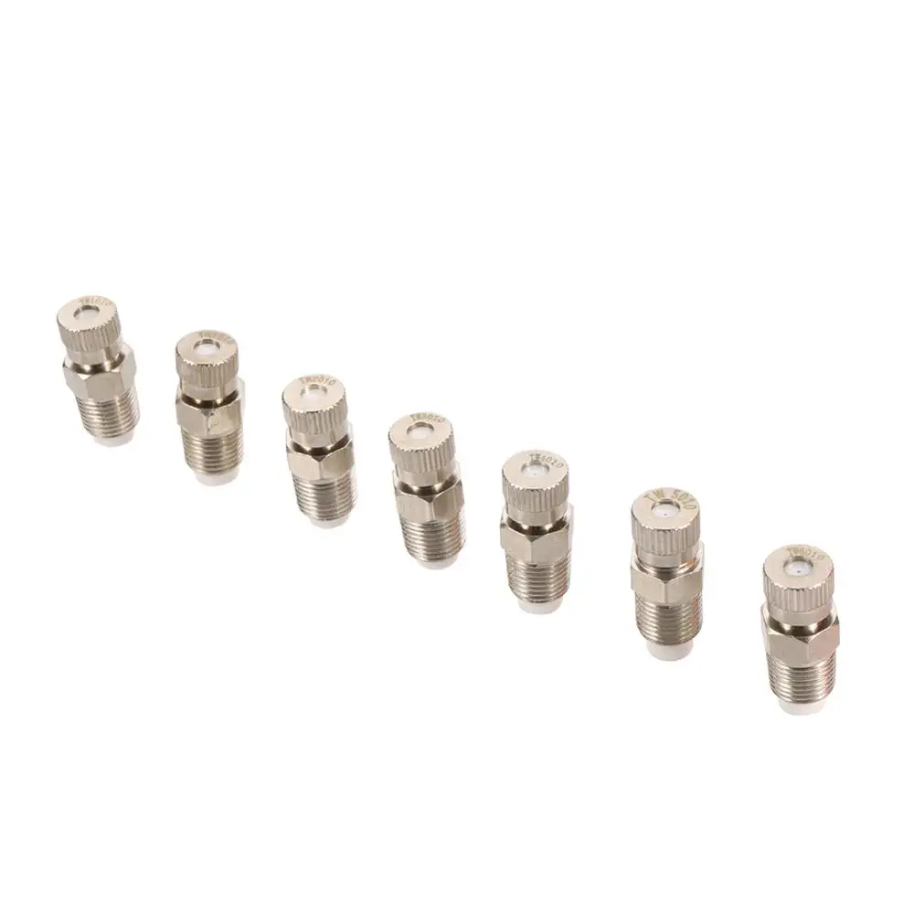 60Pcs Metal High Pressure 1/8" Thread Atomization Nozzles Garden Landscaping Agriculture Watering Coooling Disinfection Nozzles 6