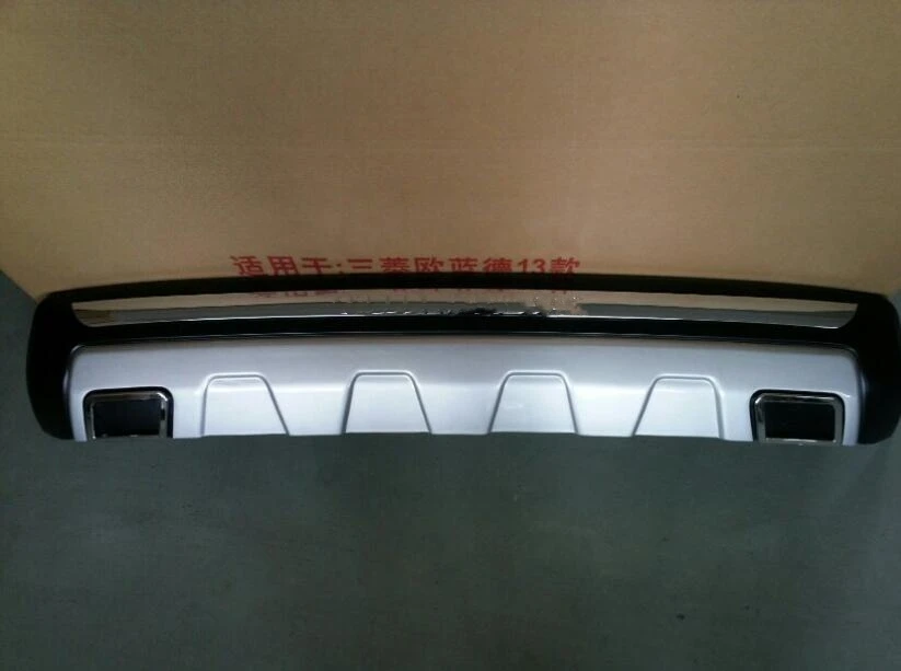 Car Bumper Accessories Car styling Plastic Front+Rear Bumper Guard Protector For Mitsubishi Outlander 2013 2014 2015
