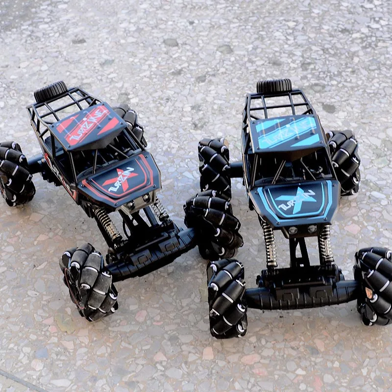 Мгрц сплав 2,4G 4WD с светодиодный световые эффекты пульт дистанционного управления модель автомобиля 1:12 ребенка четырёхколёсный вагончик с трюк высокоскоростной восхождение игрушка