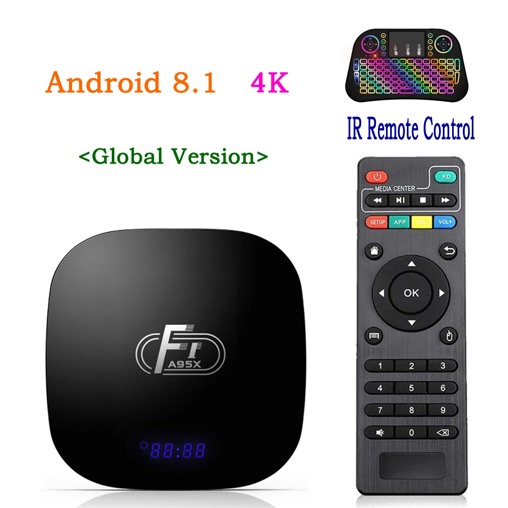 

Smart Mi ni TV Box Android 8.1 HD Video Media Player A95 F1 2GB 16GB Set Top Box PK X96 mini IPTV H96 MAX HK1 MAX PRO