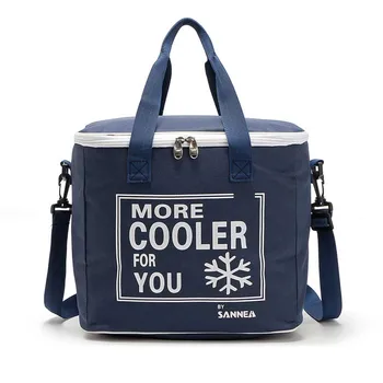 

Large Capacity 20L Carry Zipper Aluminum Foil Outdoor Fashion Cooler Lunch Bag Practical With Handles Storage Oxford Cloth