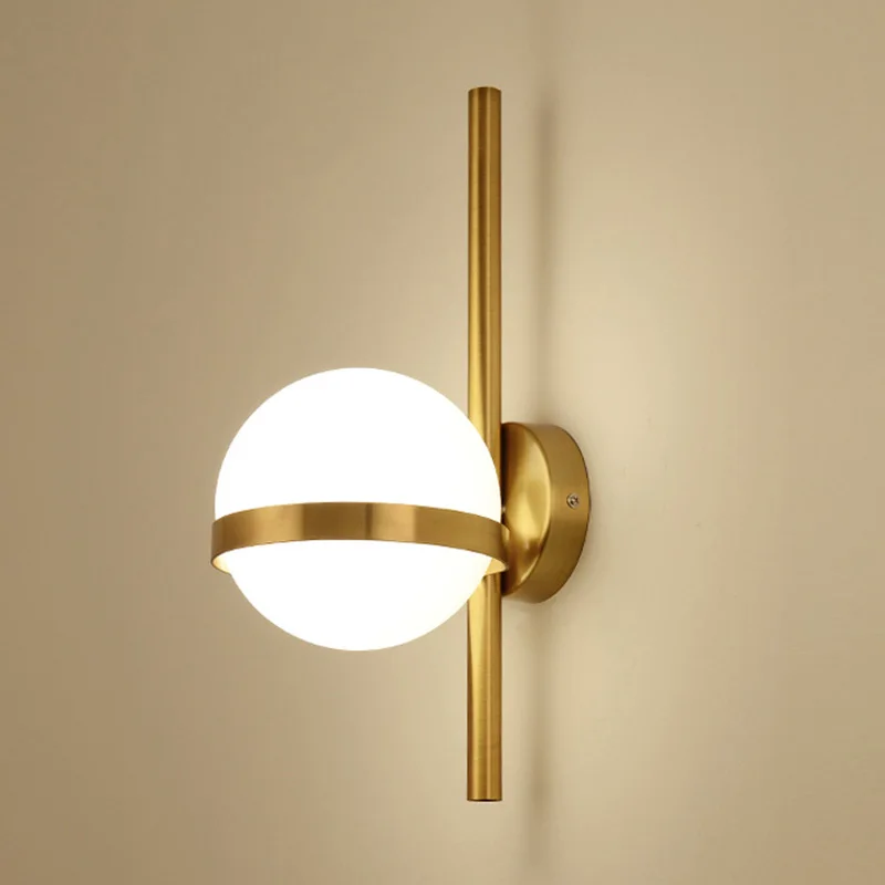 

modern molecule wall lamp bedroom bedside corridor loft wall sconce Magic Bean glass ball wall light LED round ball wall lamps