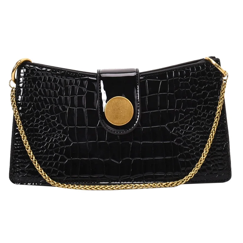 

iVog New Arrival Everyday Ladies Small Fashion Messenger Shoulder Handbag louis Chain PU Black Hand Bags for Women 2019