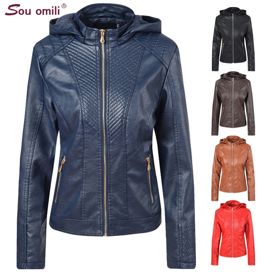 Veste cuir épais femme Clearance