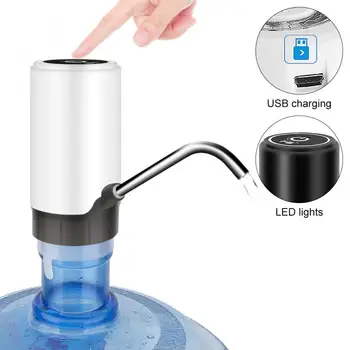 

Portable Mini Push-button Wireless Electric Dispenser Water Pump with USB Cable/304 Stainless Steel Tube 4.5L-18.9L Barrelled