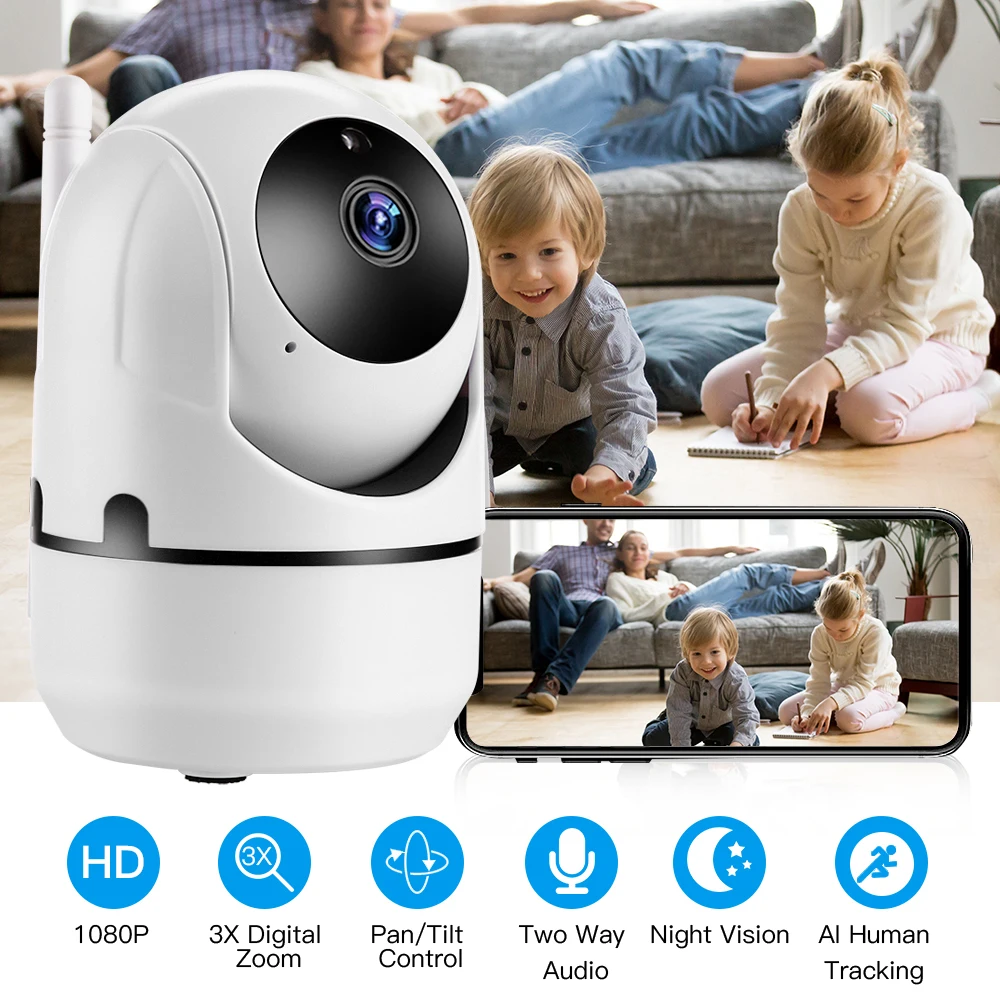 

HD 1080P Cloud Wireless IP Camera Intelligent Auto Tracking Of Human Wifi Camera Home Security Surveillance CCTV Network cam