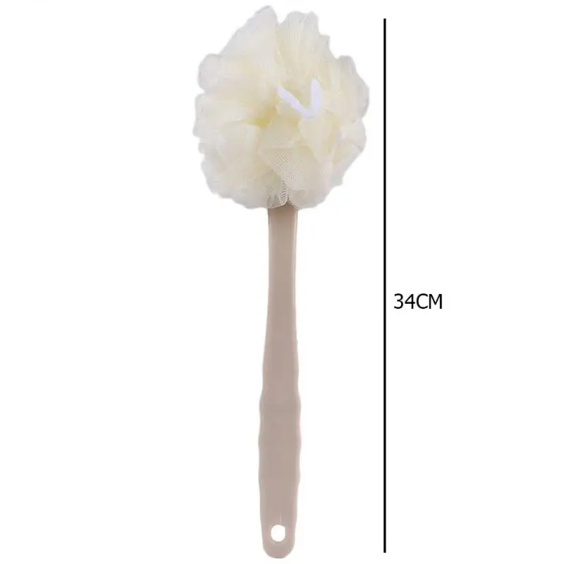 Silicone Heart Shaped Bath Brush Smooth Soft Without Injuring Hands Rich Foam Long Handle Double Sided Massage Brushes Hook - Цвет: Бежевый