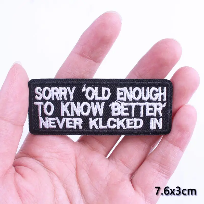 Нашивки в полоску с надписью Social тревога для одежды вышивка хиппи аппликация