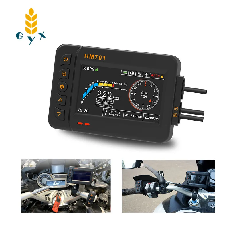 Motorcycle and locomotive driving recorder/Night vision HD camera/Waterproof front and rear dual lens/Ultra wide-angle lens x