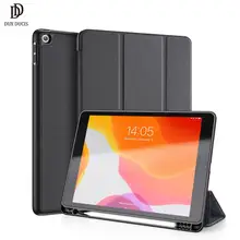 DUX DUCIS Smart PU кожаный чехол для ipad 7 10,2 чехол-подставка для ipad 7th Чехол ipad 10,2 дюймов с держателем карандаша Funda