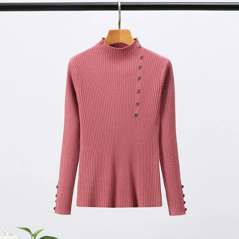 Корейский свитер пуловеры зима осень водолазка черный свитер женский обтягивающий эластичный вязаный мягкий полувер свитер женский