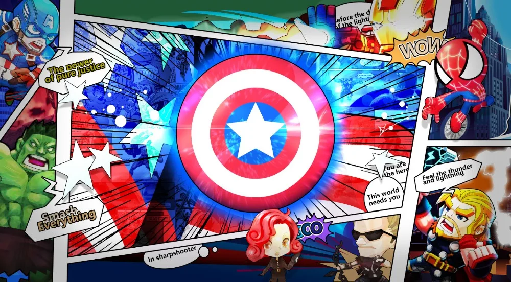 7x5FT Baby Avengers Hulk Thunder Thor Captain American Frame Custom Photo Studio Backdrop Background Vinyl 220cm x 150cm | Электроника