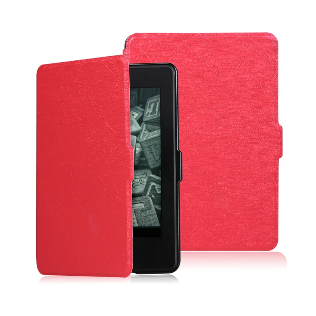 

PU Leather + ABS Ultra Thin Light Weight Anti-slip Scratch-resistant Protective Cover Shell Case for kindle 899