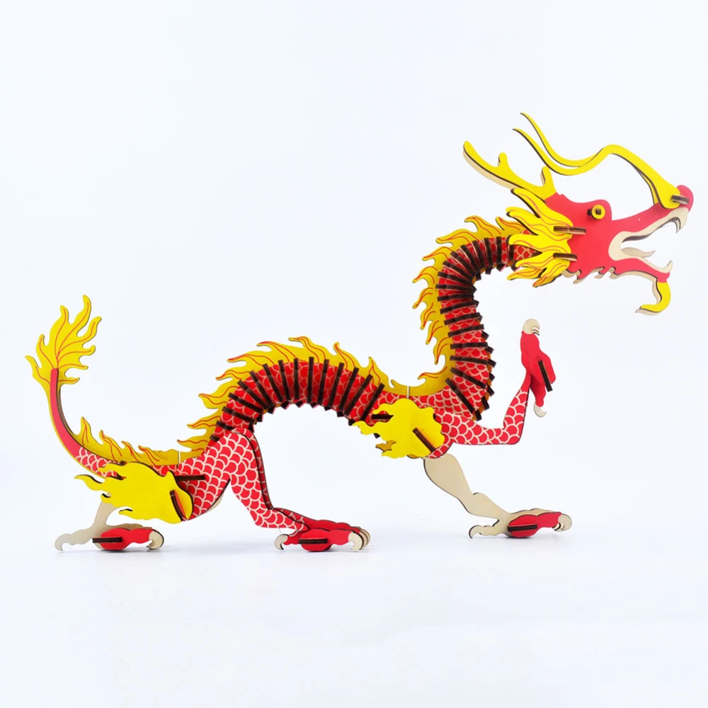 3d wooden dragon puzzle
