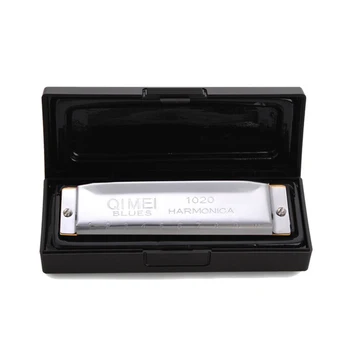 

Professional 10 Hole Harmonica Key of C Mouth Metal Organ for Beginners Mouth Harmonica