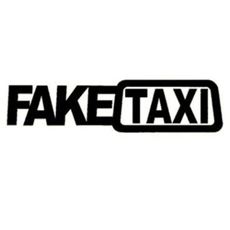 Забавные поддельные такси Авто стикеры FakeTaxi наклейка эмблема самоклеющиеся виниловые универсальные для BMW Ford Toyota VW Honda Kia Opel Kia