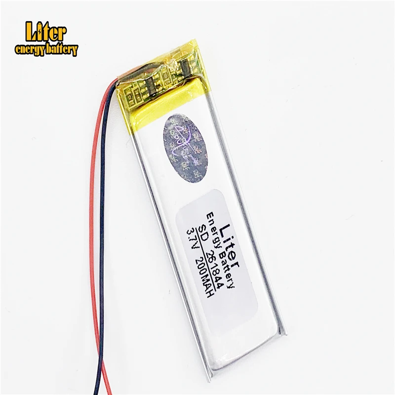 Lithium Ion Battery 3.7V lithium polymer battery 261844 200MAH MP3 MP4 MP5 Bluetooth DIY gift / toy stylus