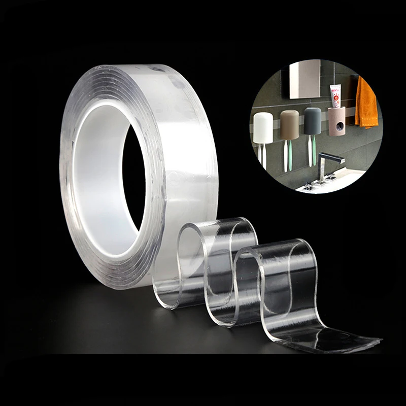 Nano Magic Tap Improvement Double Sided Tape Transparent No Trace Acrylic Reuse Waterproof Adhesive Tape Dropshipping afbeelding