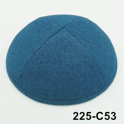 225C53 Burlap2-Kippot kippa Kippah19cm Иудейская Кепка Yarmullka beanie hat Kipa yarmulke skull - Цвет: 225C53