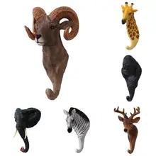 

3D Animal Series Hook Wall Decor Hanger Wall Door Hook Bag Keys Holder Multi-Purpose Decorative Hook Home Decoration Wall Hook