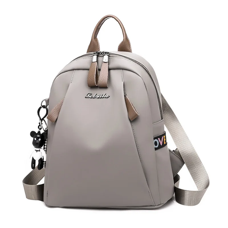 

2019 New Style Backpack WOMEN'S Bag Fashion Oxford Cloth Backpack Simple Backpack Send Bear a Generation of Fat