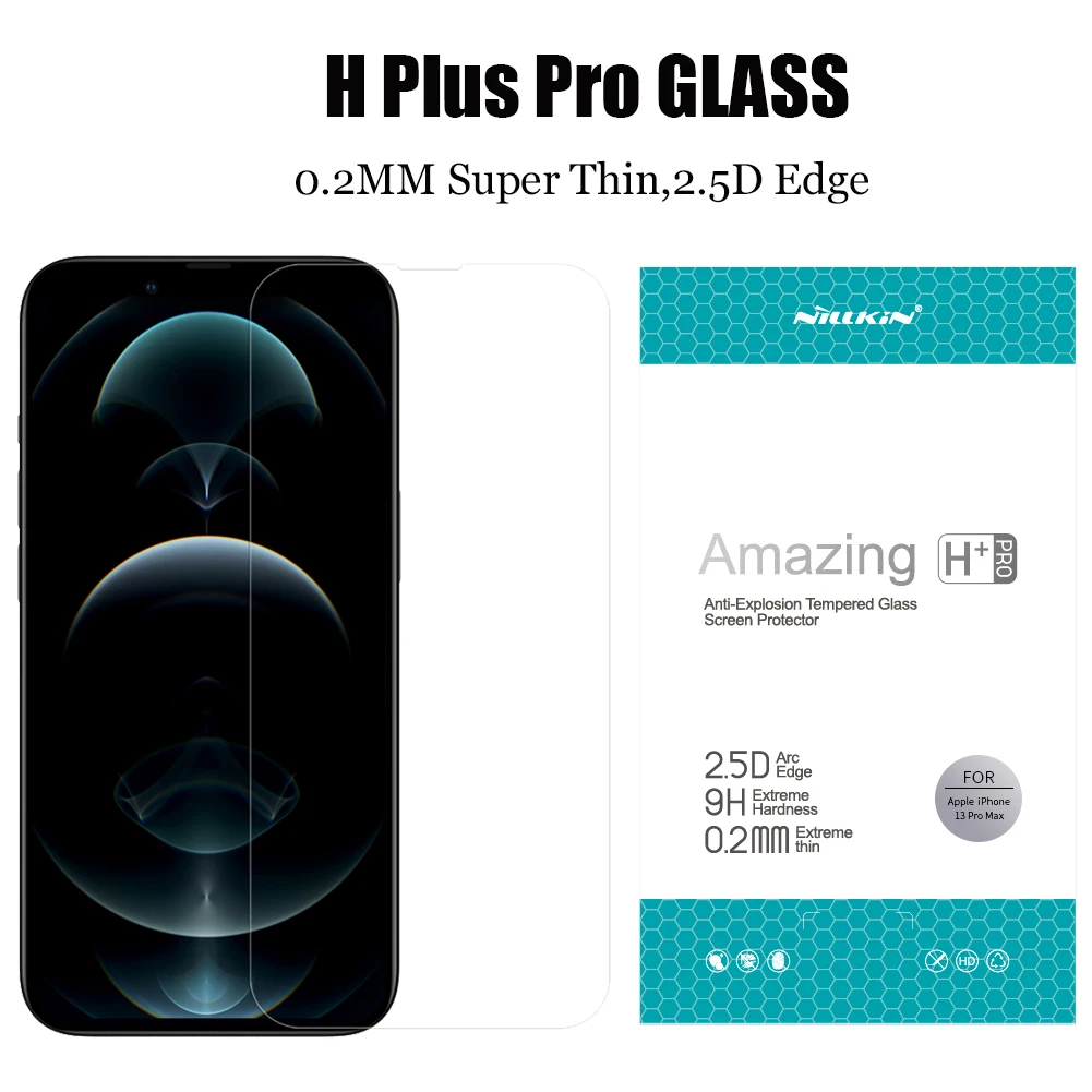 phone glass protector Nillkin Glass Screen Protector for iPhone 13 Pro Max 12 Mini 11 XR Xs X Safety Tempered Glass for iPhone 8 7 Plus SE 2020 2022 phone glass protector