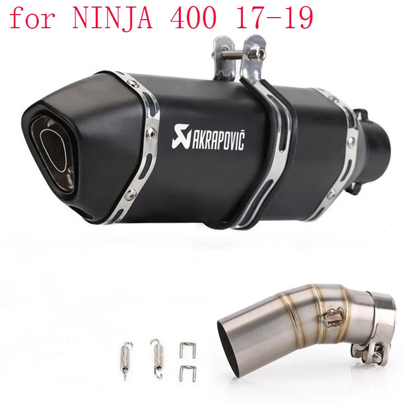 Akrapovic выхлопная система мотоцикла со средней трубой с дБ убийца подходит для Kawasaki Ninja 400 Ninja400 Z400 год