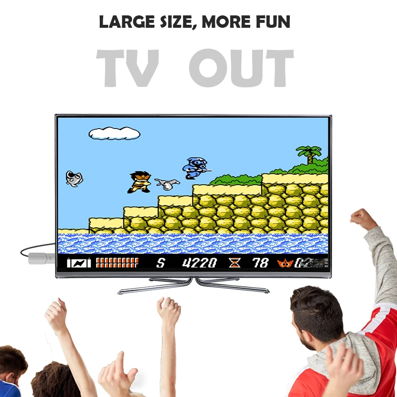 Data Frog Video Game Console USB 8 Bit TV Wireless Handheld Mini Game Console Build In 600 Classic Dual Gamepad HDMI/AV Output