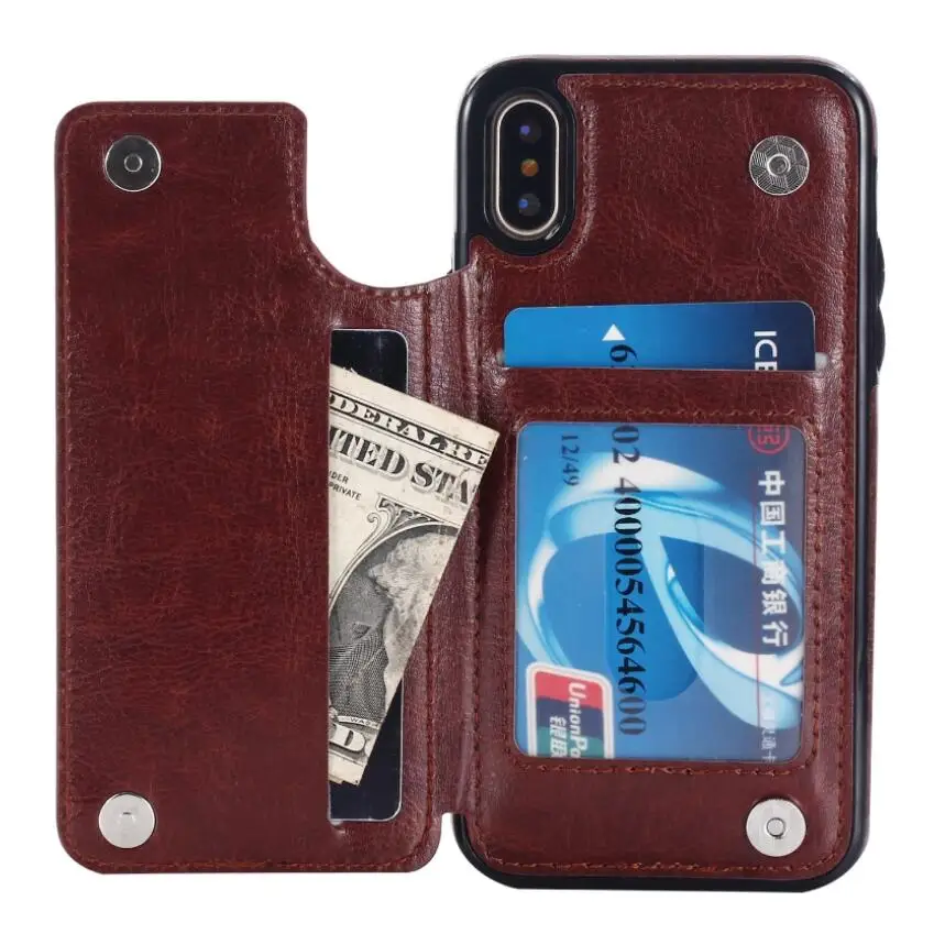

Multi-function card wallet leather phone case FOR:iphone Samsung Galaxy 6s 7 8 x xr xs max s8 s9 note 8 9 plus