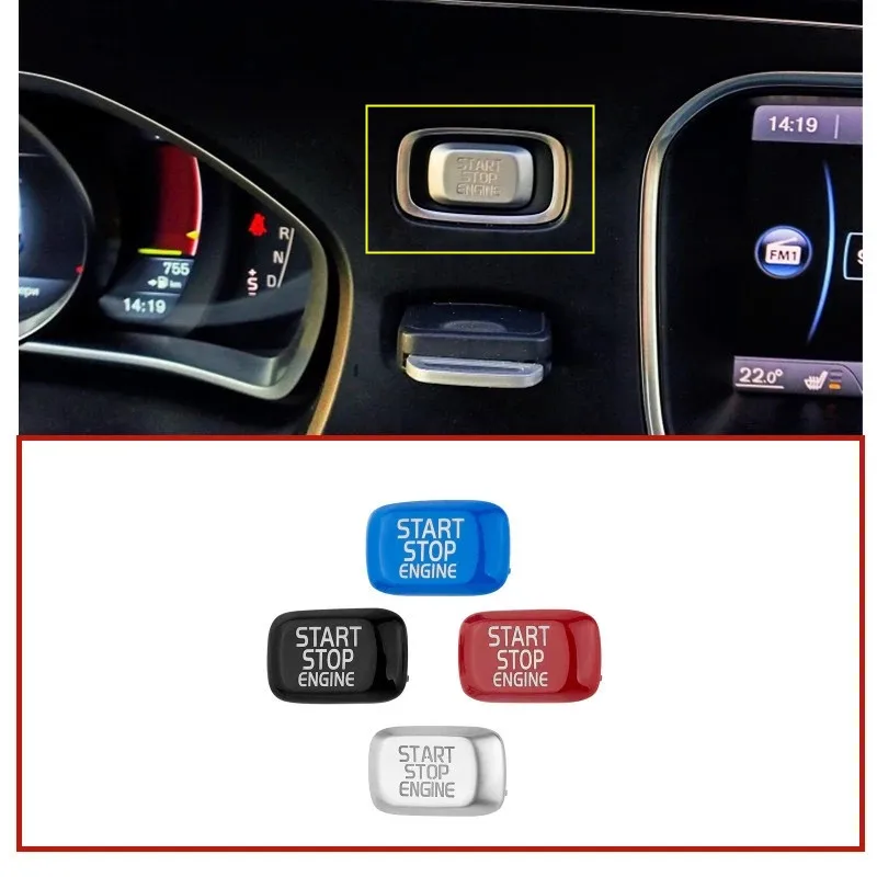 Для Volvo V40 V60 S60 XC60 S80 V50 V70 XC70 автомобиля кнопка запуска двигателя поверните крышку