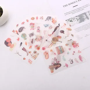 

6 шт., бумажные наклейки для дневника