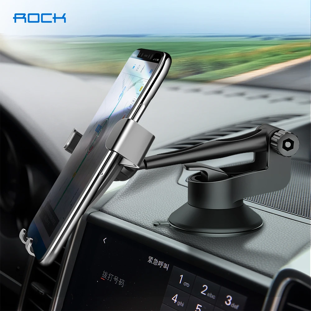 ROCK Регулируемый магнитный автомобильный держатель телефона для iPhone 11 Xs Max Samsung S9