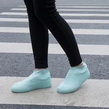 Силиконовые галоши Многоразовые водонепроницаемые непромокаемые мужские ботинки Чехлы для дождевых сапог Нескользящие моющиеся унисекс износостойкие перерабатываемые