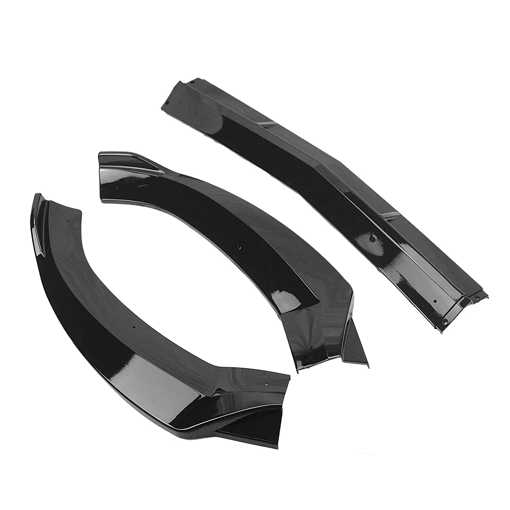 Front Spoiler Bumper Lip for Mercedes-Benz C-Class W205 Sport 2015- C180 C200 C300 Gloss Black Lower Body Splitter car bumper spoiler bumper lip bumper lip decoration