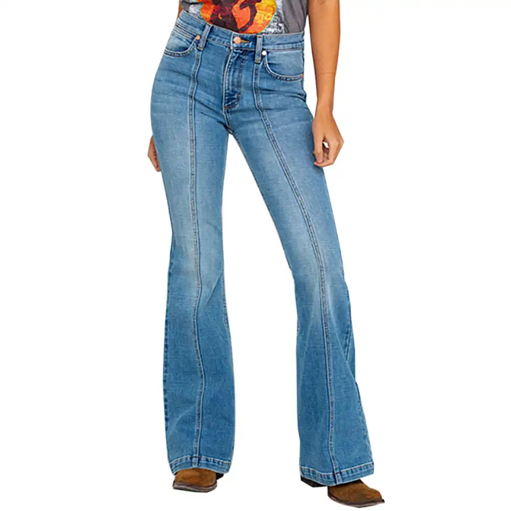 mid waist flare jeans