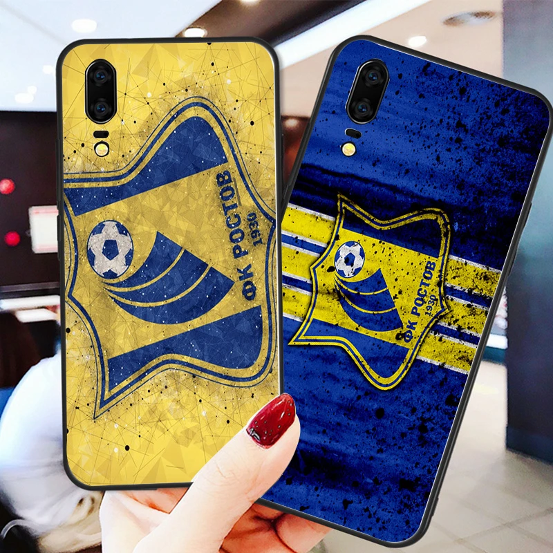 Чехол для телефона Shomurodov чехол Huawei P8 P9 P10 P20 P30 черный мягкий TPU DIY Rostov FC Honor 9 V10 Y5 Y6 Y7 Y9