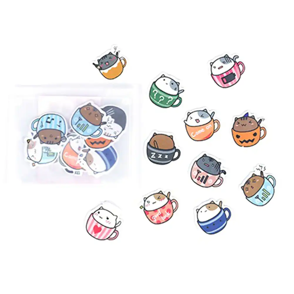 かわいい描画市場日記ハムスター猫パンダ透明スクラップブッキングカレンダーアルバム装飾ステッカー印刷メモステッカー子供のための Assorted Stickers Aliexpress