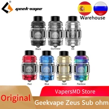 Tank Vape zeus subohm Geekvape Zeus sub ohm tank 2 мл/5 мл vape atomizer fit mesh coil 810 распылитель