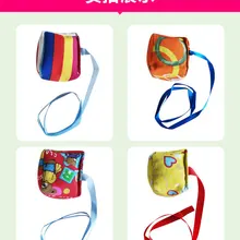 Детские сумки с песком для начальной школы, ручная работа, игрушка для ловли, xiao sha bao, зеленый ручной Мини тканый ремень, ремешки с песком