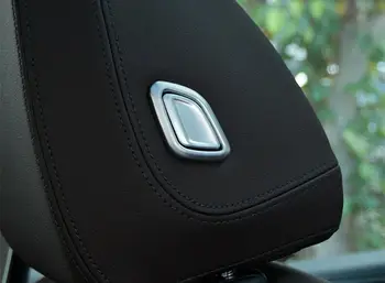 

Chrome Front seat Headrest Adjust switch Cap trim FOR BMW X4 G02 X3 G01 2018 2019