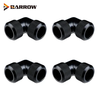 

4PCS Barrow G1/4" DUAL 10x14MM,12x16MM PETG PMMA Metal Hard Tube Anti Off With Elbow 90 Degree Fittings,Outer Diameter 14,16MM