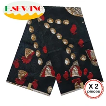 Настоящий голландский настоящий воск ткань Анкара африканская ткань 12 ярдов Хлопок Воск Принт Гана Нигерия для африканских платьев пэчворк 03