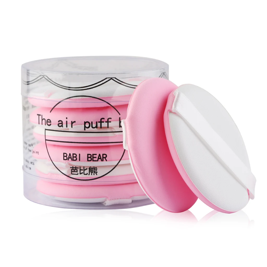 8PCS Air Cushion Puff Cream Foundation Applicator Sponge Puff Facial Powder Blender Smooth Pads for Women Ladies