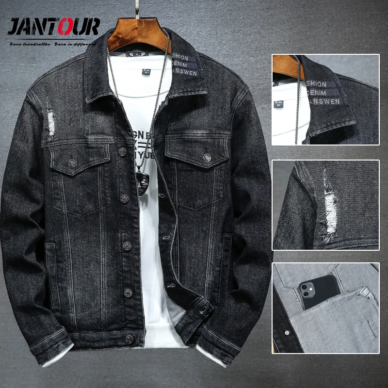

2020 New Men Winter Jean Jackets Outerwear Warm Denim Fashion Bomber Coats Jacket Male Cowboy Jeans Ropa Hombre Size M-4XL
